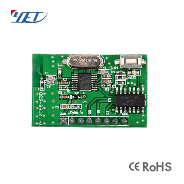 YET205B-630超外差带解码3-5V道闸门遥控器无线发射接收模块