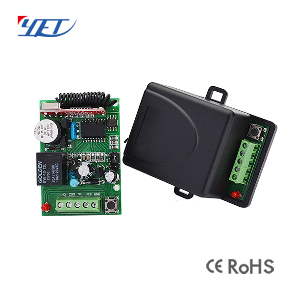 YET401-HCS301一路12V/24V无线智能接收控制器